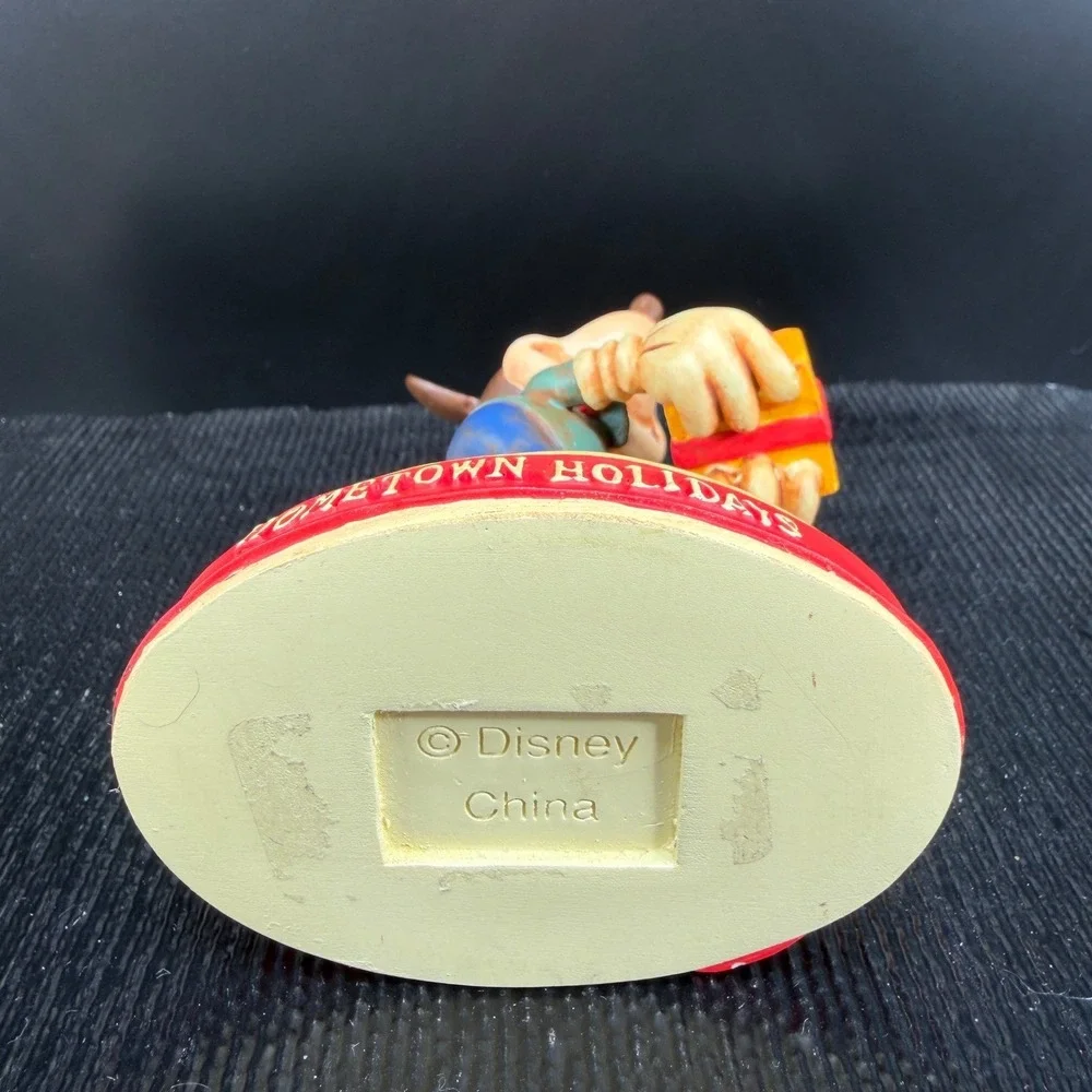 Disney Mickey Mouse Hometown Holidays Disneyland Figurine Ornament Vintage NoBox
